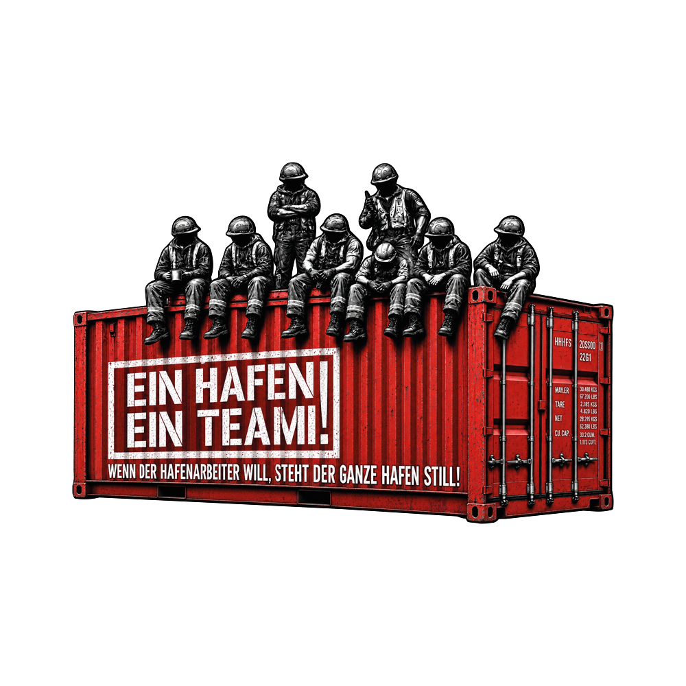 Limited Edition Hoody "Ein Hafen Ein Team" Schwarz