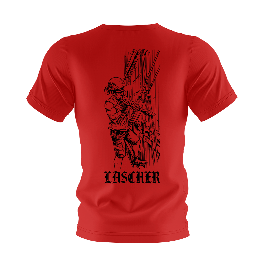 T-Shirt "Lascher" Rot/Schwarz