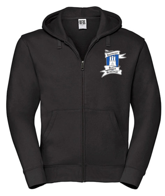 Hoodie Zip "Der Dino" Schwarz