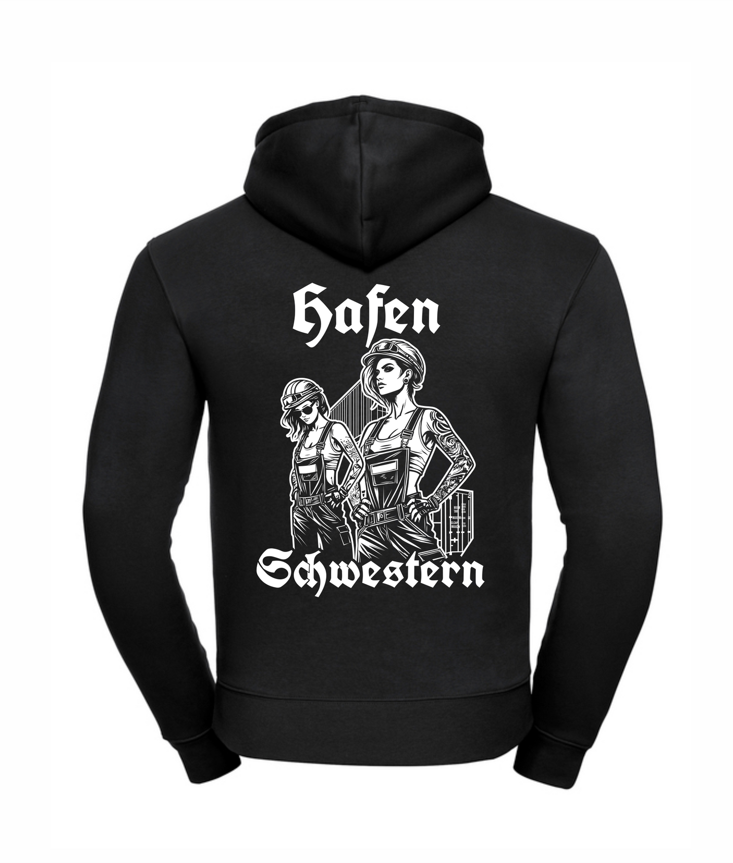 Hoodie "Hafenschwestern" Schwarz