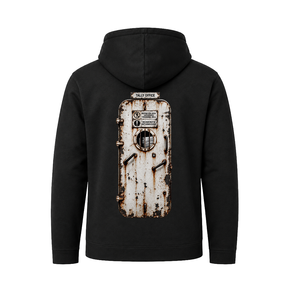 Hoody Zip "Brückenfahrer" Schwarz