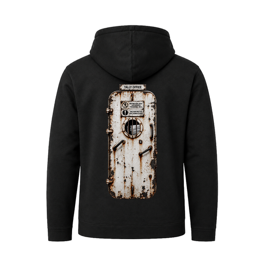 Hoody Zip "Brückenfahrer" Schwarz