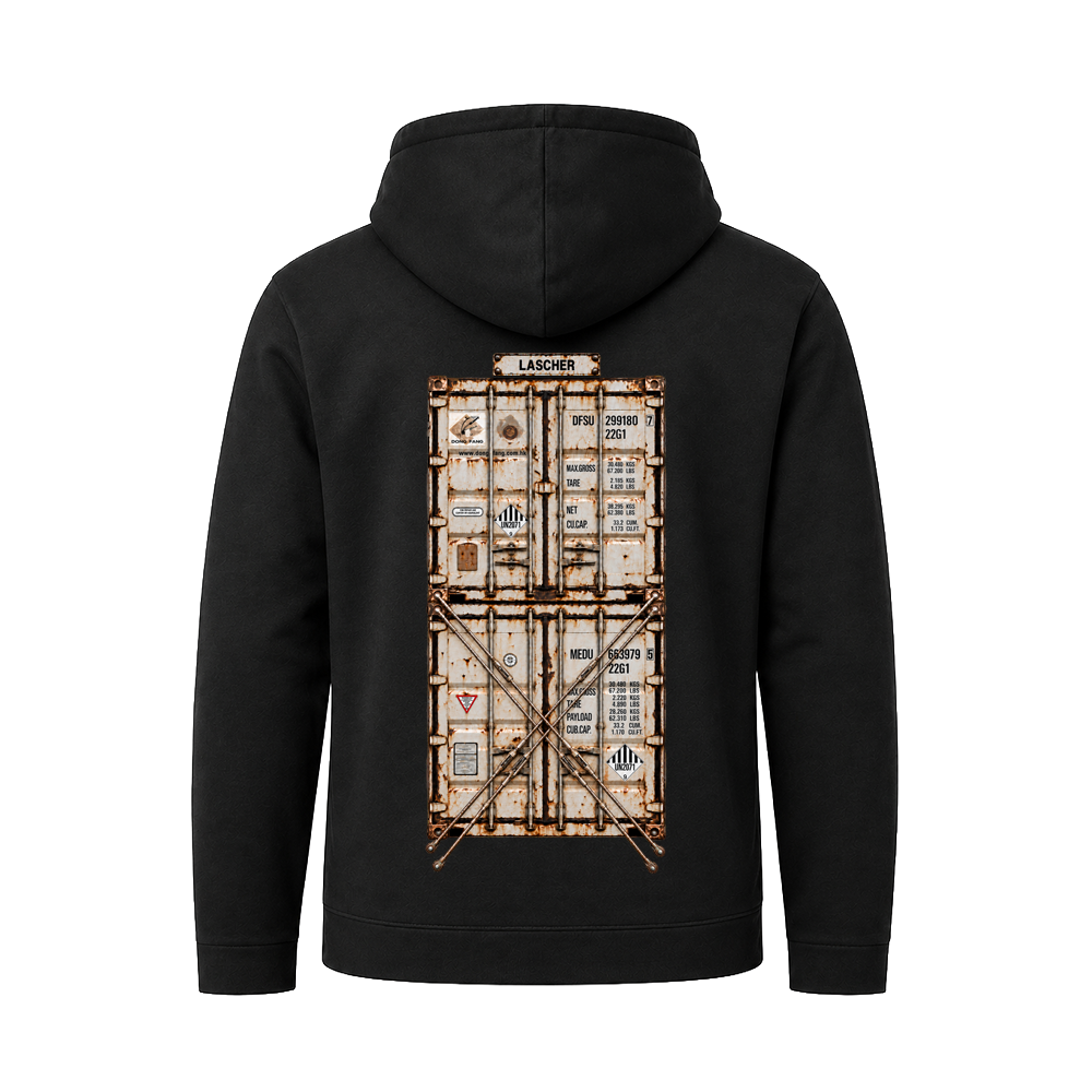 Hoody "Container x Lascher" Schwarz