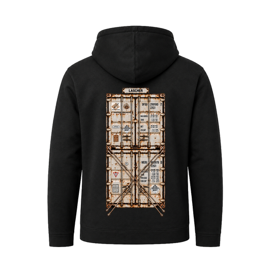 Hoody Zip "Container x Lascher" Schwarz
