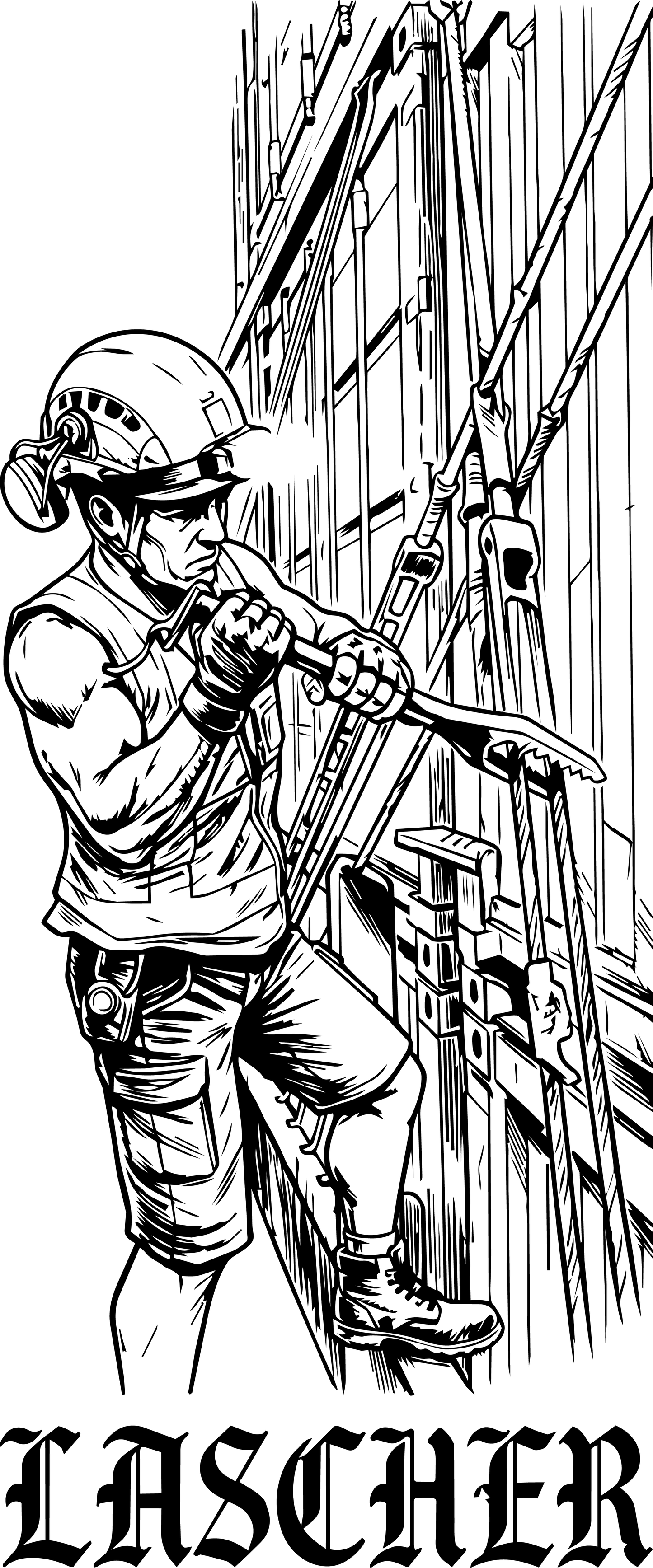T-Shirt "Lascher" Weiß