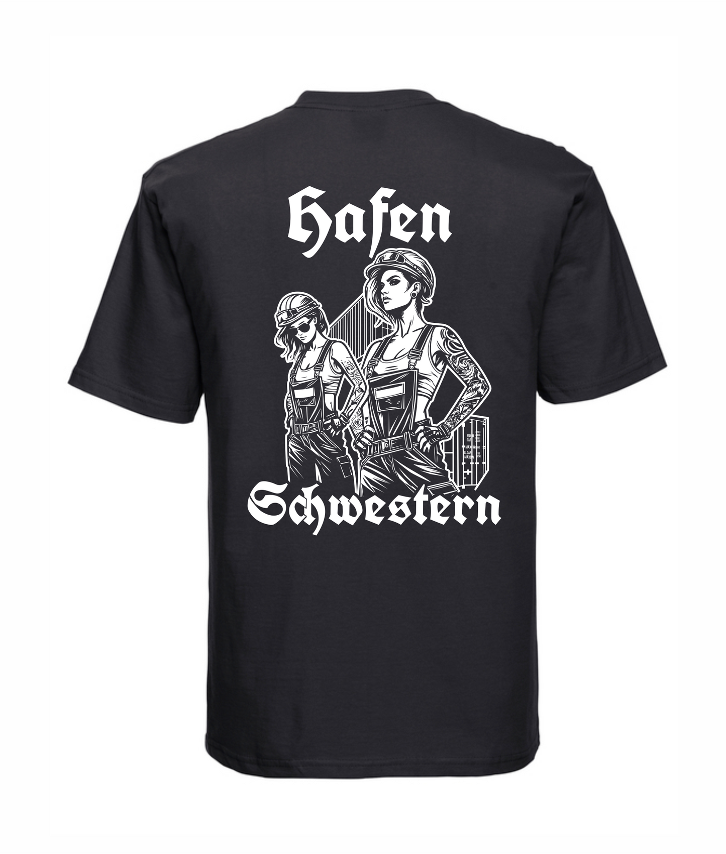 T-Shirt "Hafenschwestern" Schwarz