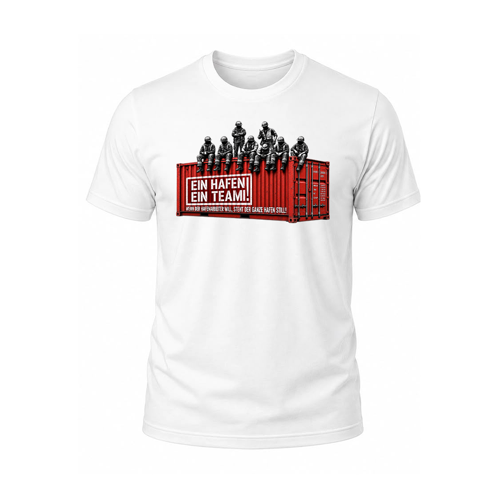 Limited Edition T-Shirt "Ein Hafen Ein Team" Weiß
