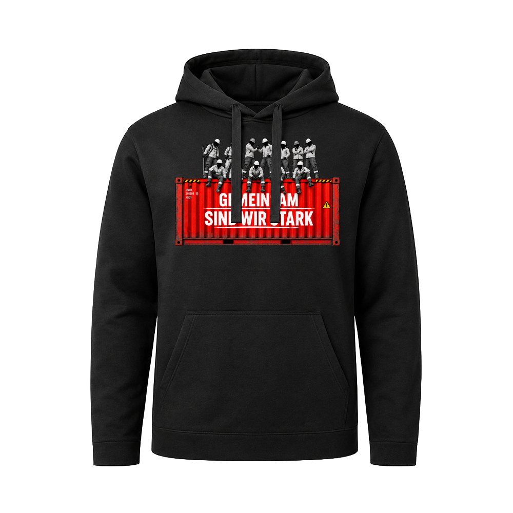 Limited Edition Hoody"GEMEINSAM SIND WIR STARK" Schwarz