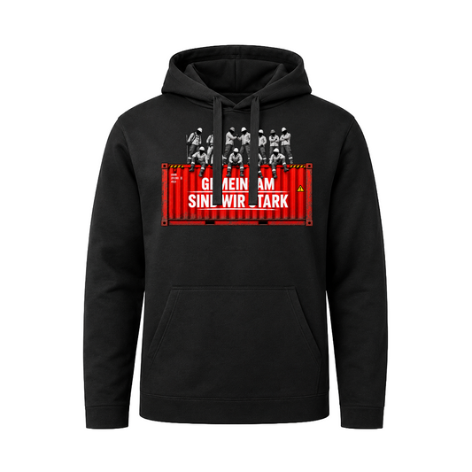Limited Edition Hoody"GEMEINSAM SIND WIR STARK" Schwarz