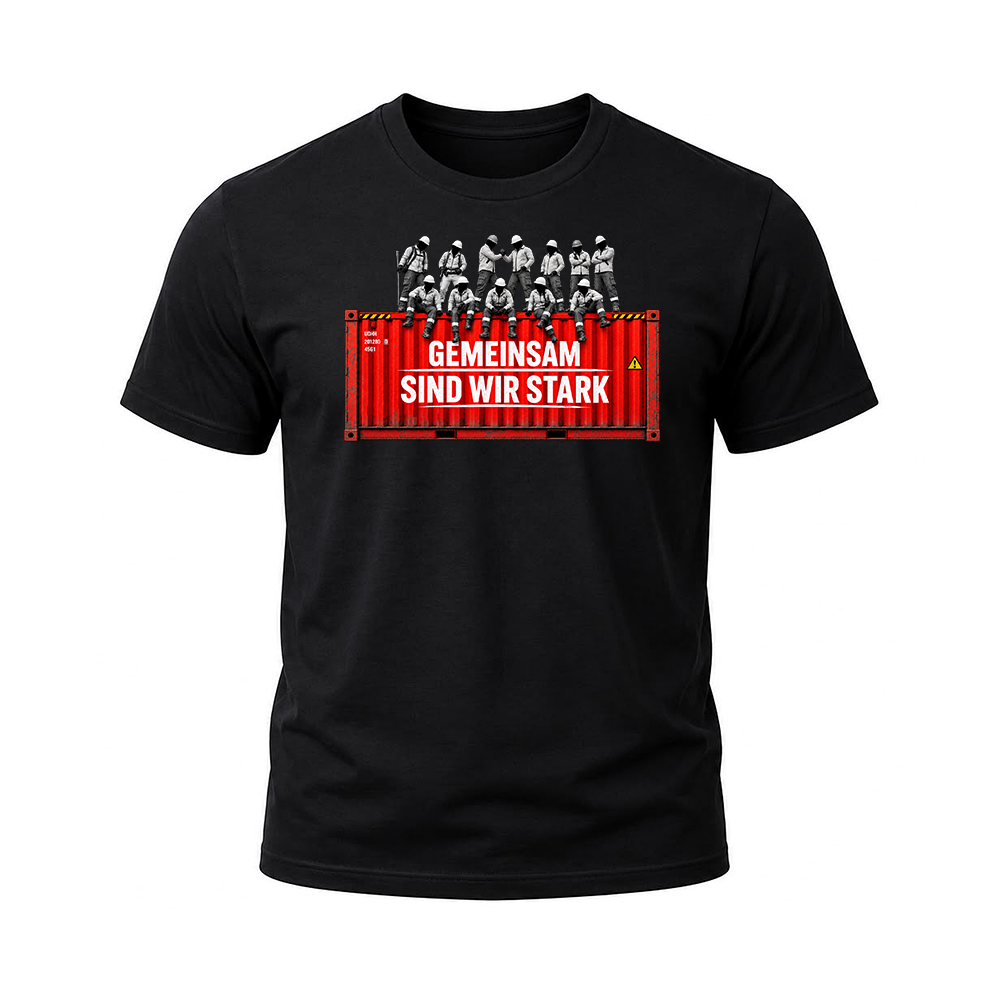 Limited Edition T-Shirt "GEMEINSAM SIND WIR STARK" Schwarz