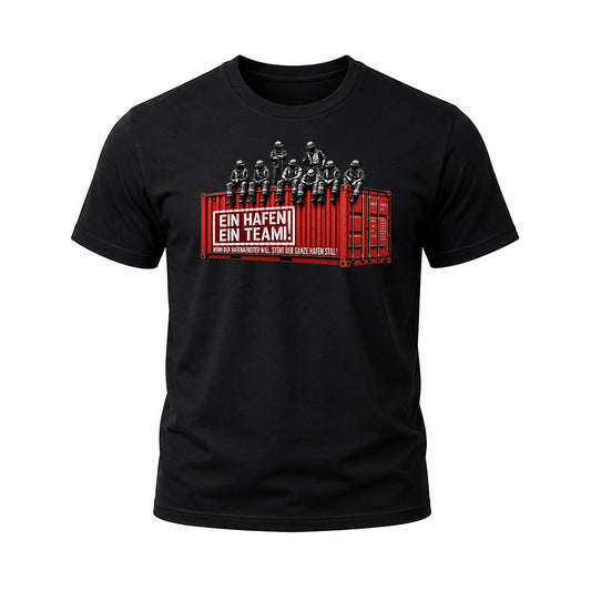 Limited Edition T-Shirt "Ein Hafen Ein Team" Schwarz