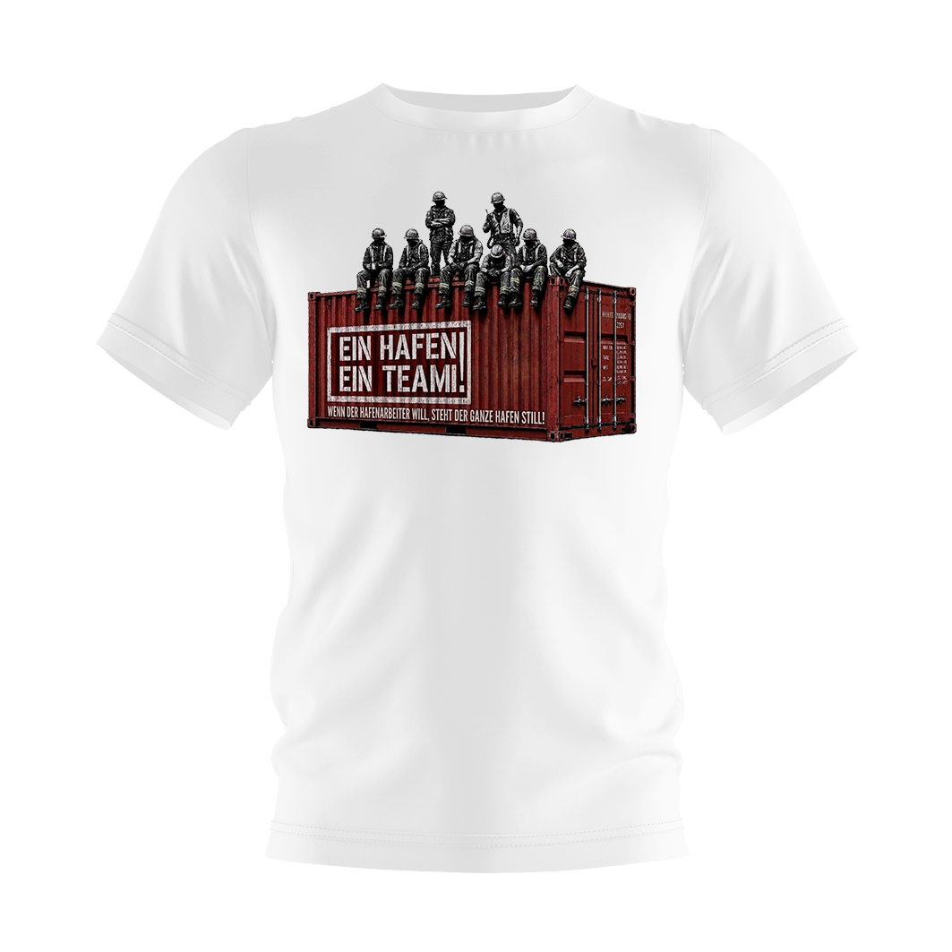 Limited Edition T-Shirt "Ein Hafen Ein Team" Weiß