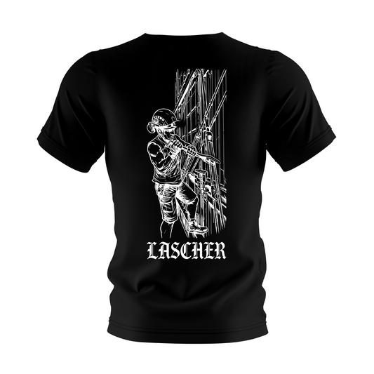 T-Shirt "Lascher" schwarz