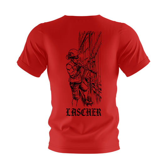 T-Shirt "Lascher" Rot/Schwarz