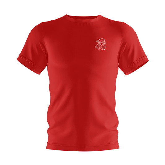 T-Shirt "Lascher" Rot/weiß