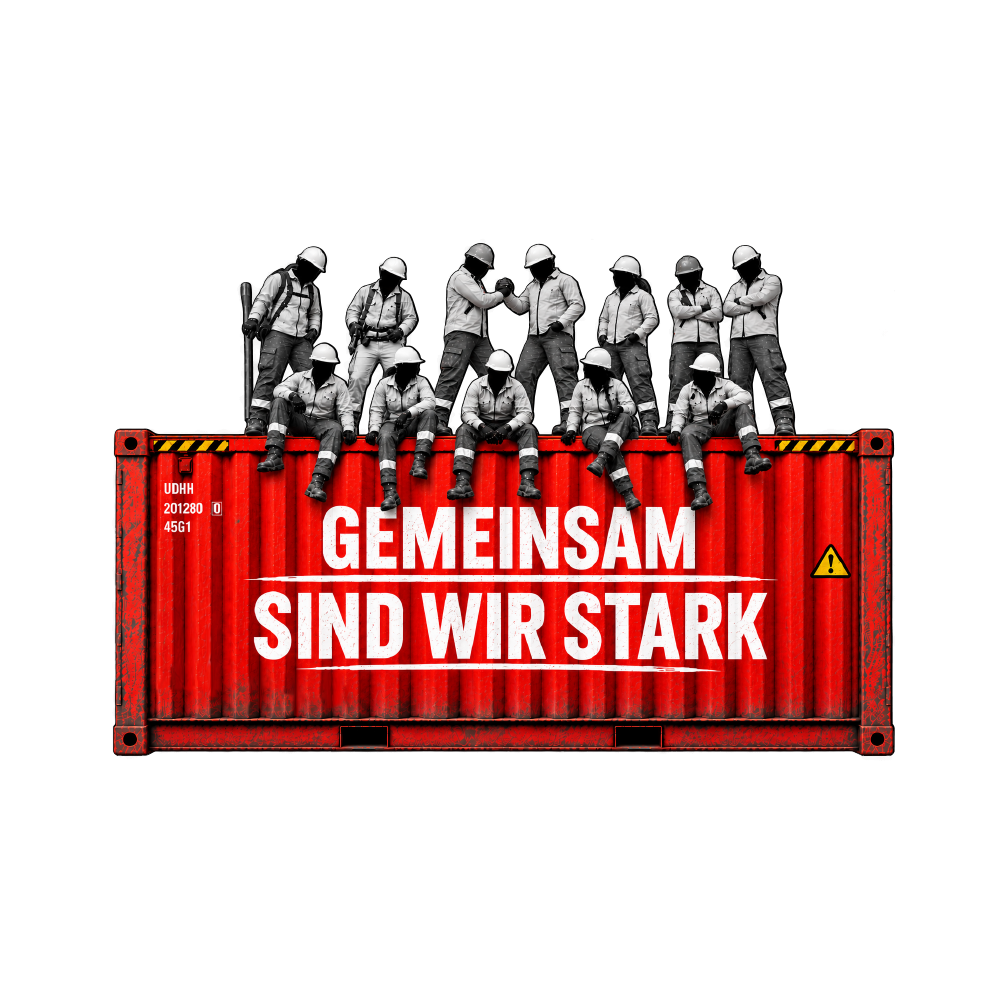 Limited Edition T-Shirt "GEMEINSAM SIND WIR STARK" Schwarz