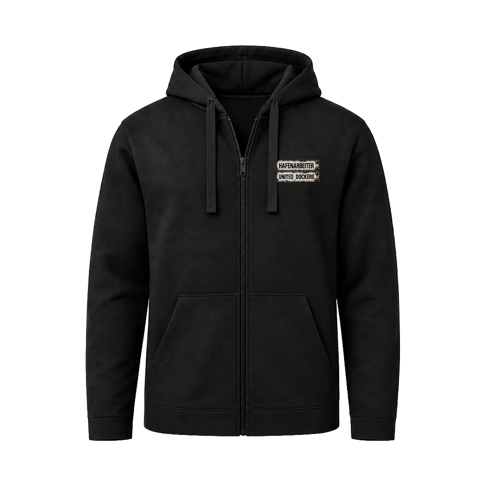 Hoody Zip "Container x Lascher" Schwarz