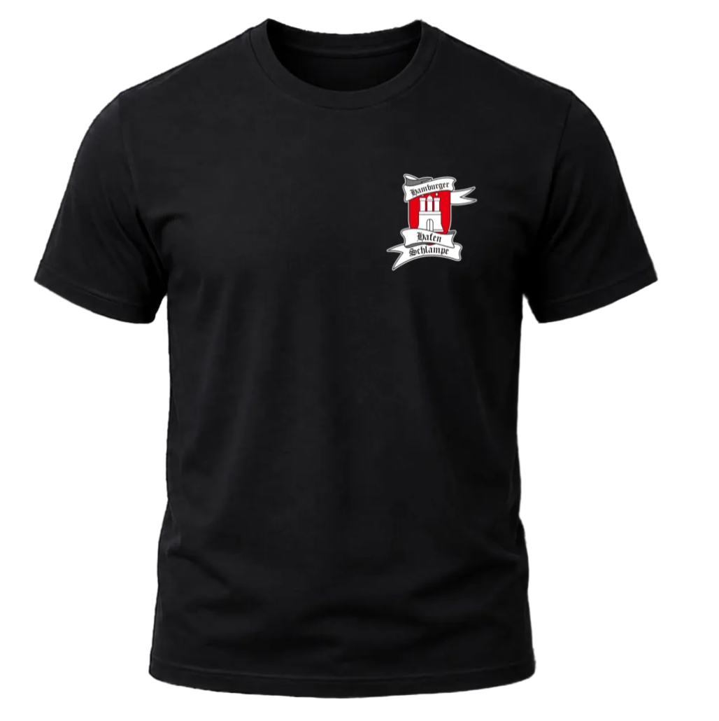 T-Shirt "Hafenschlampe" Schwarz
