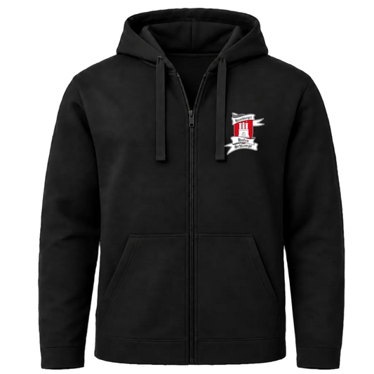 Hoodie Zip "Hafenschlampen" Schwarz