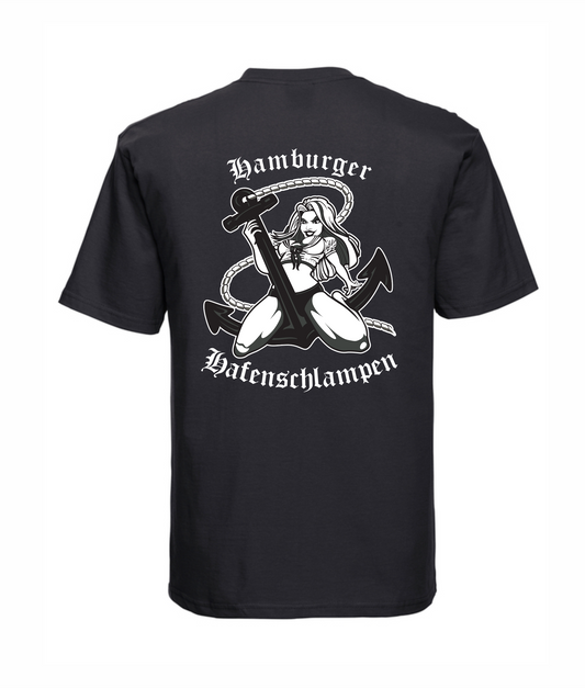 T-Shirt "Hafenschlampe" Schwarz
