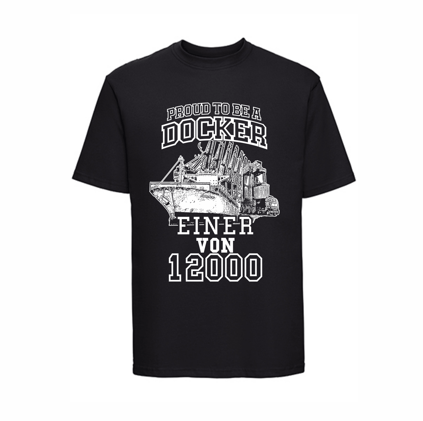 T-Shirt "12000" Schwarz